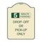 Signmission Off or Pick-Up Choose Your Limit Minute Parking Heavy-Gauge Aluminum Sign, 24" x 18", TG-1824-23528 A-DES-TG-1824-23528 - alternate 1